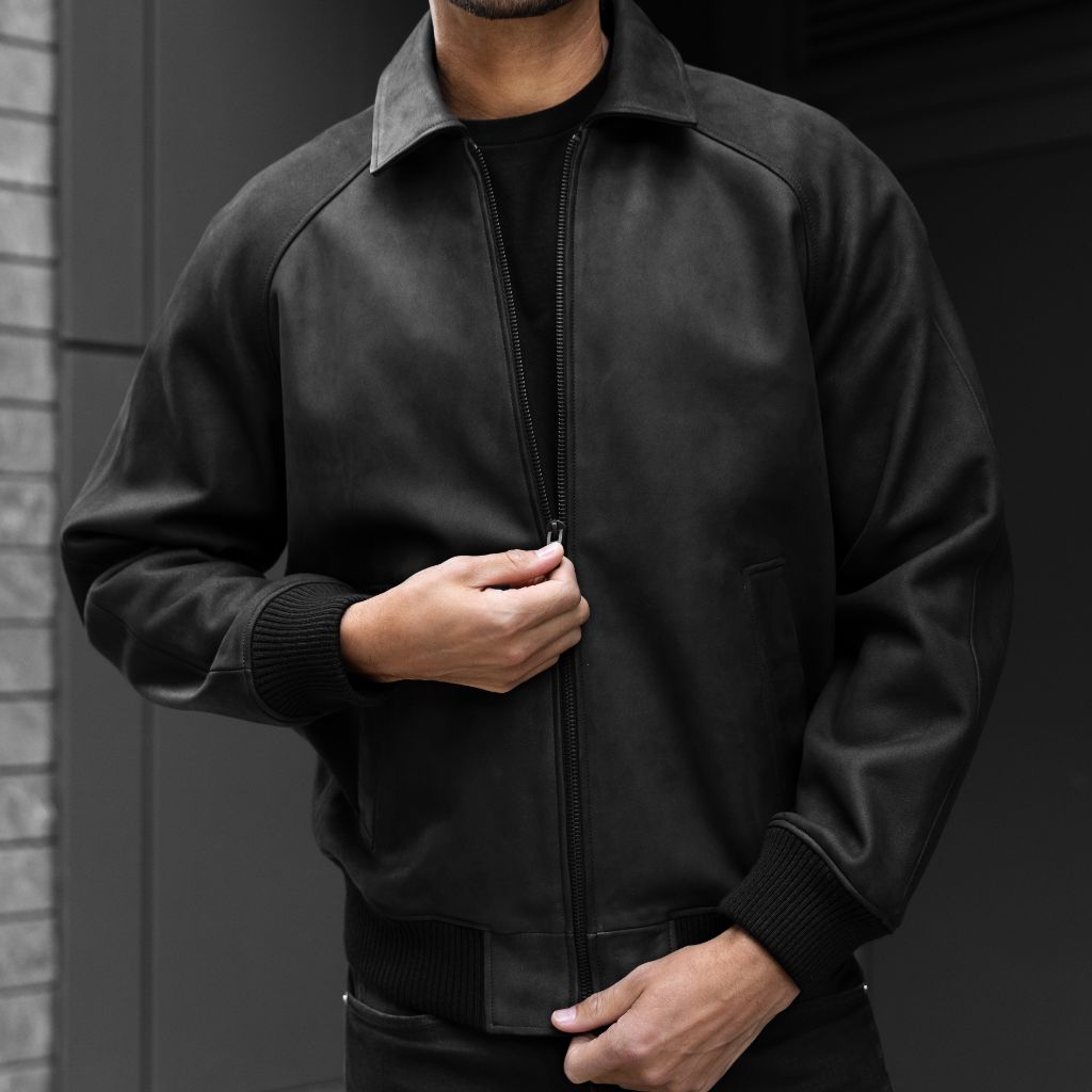 Major League Jacket | Black Matte - Rare Leather