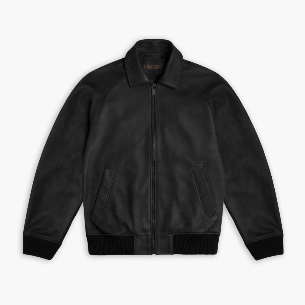Major League Jacket | Black Matte - Rare Leather