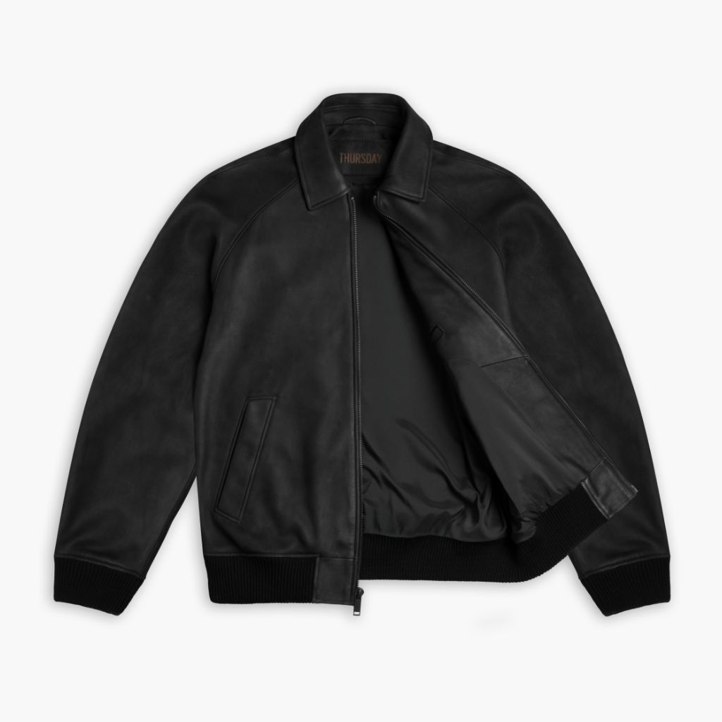 Major League Jacket | Black Matte - Rare Leather