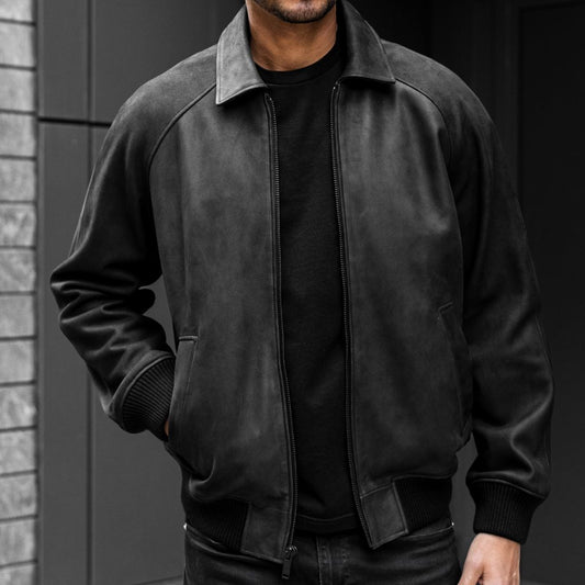 Major League Jacket | Black Matte - Vox Leather