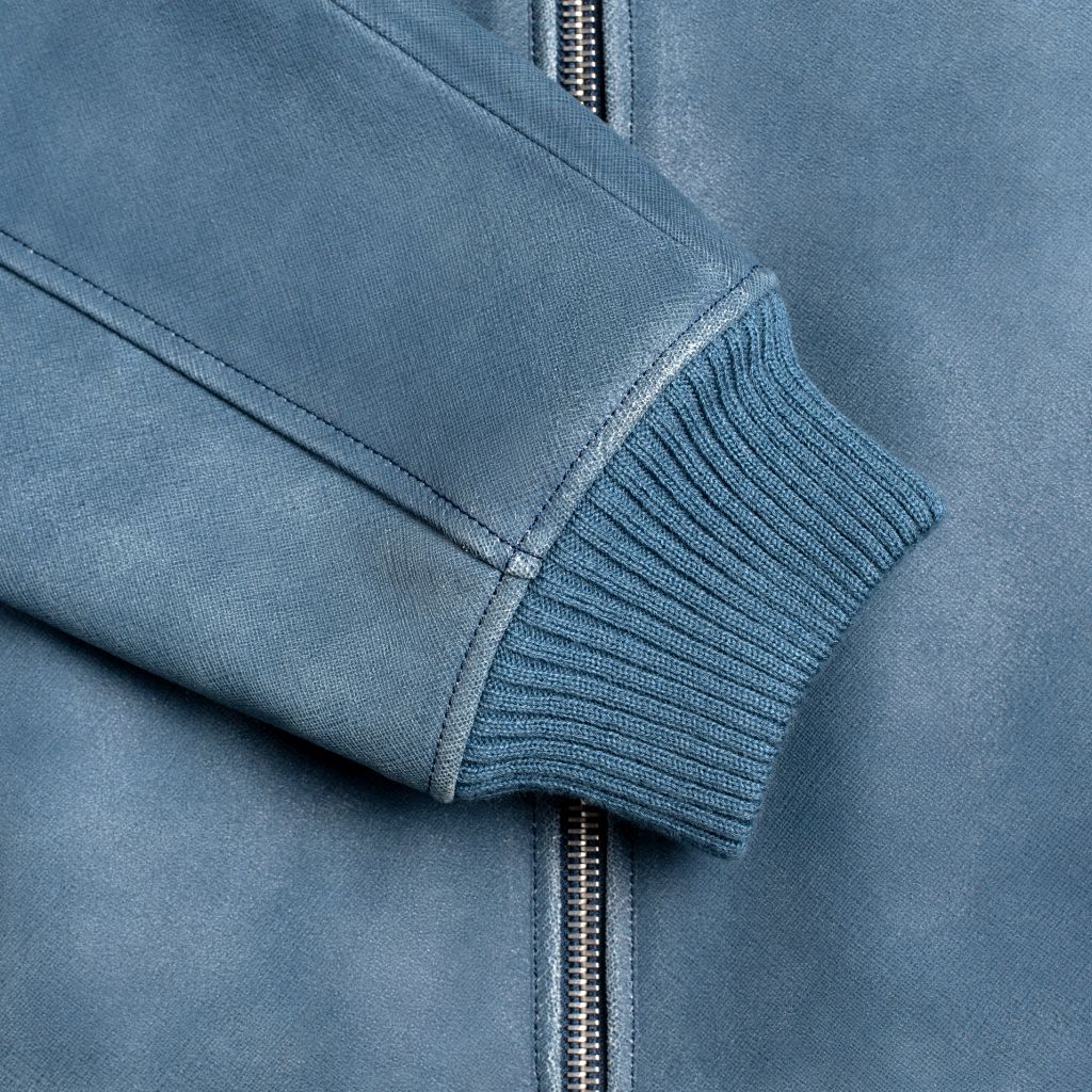 Major League Jacket | Blue Textured - Rare Leather
