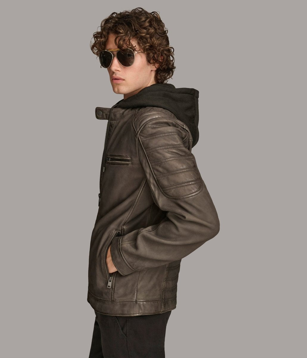 Mark Hooded Scuba Jacket - Vox Leather