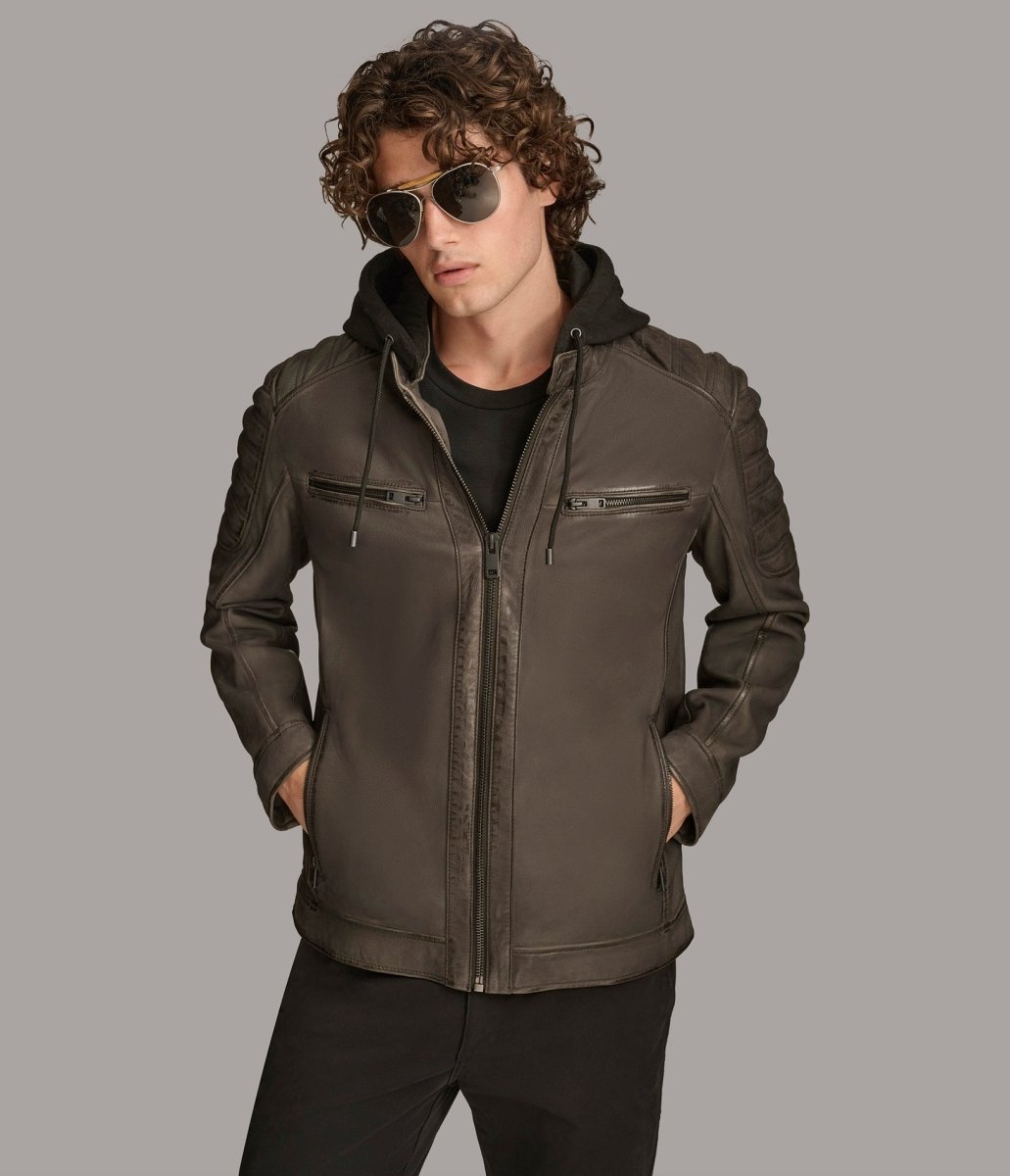 Mark Hooded Scuba Jacket - Vox Leather