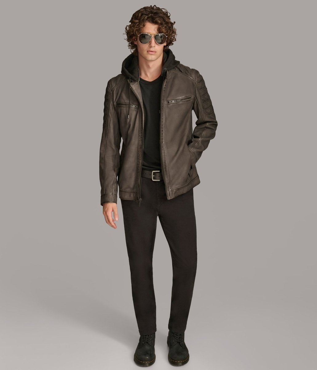 Mark Hooded Scuba Jacket - Vox Leather