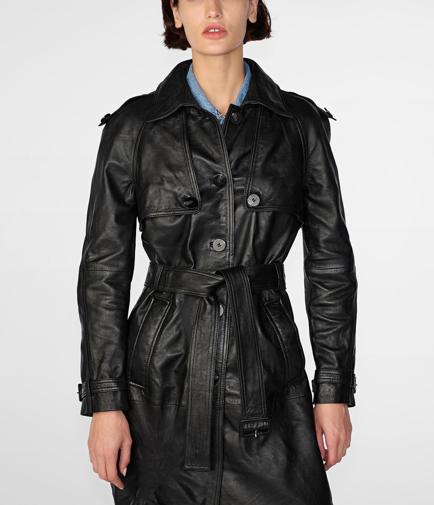 Mary Long Single Breasted Trench - Rare Leather