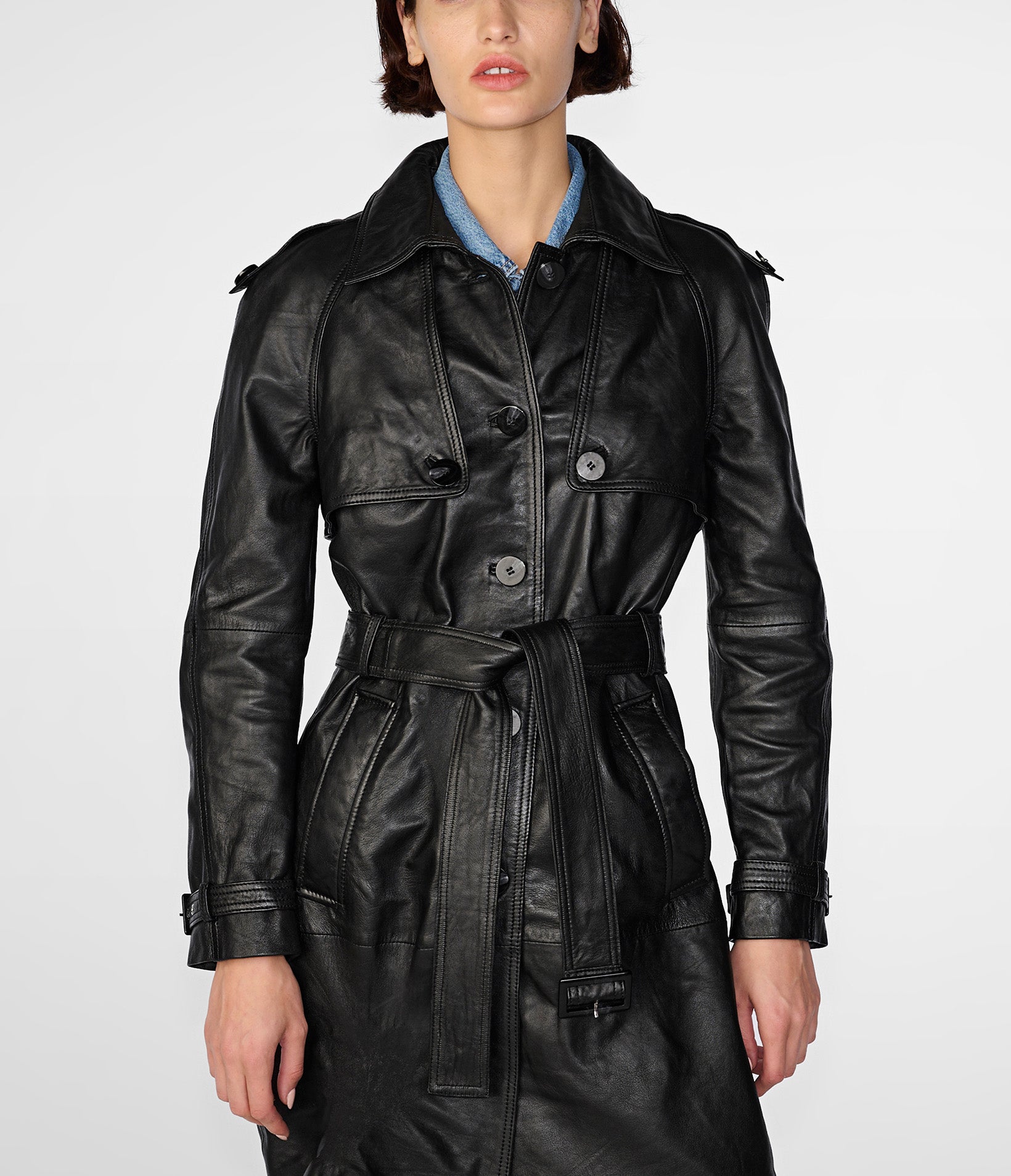 Mary Long Single Breasted Trench - Rare Leather