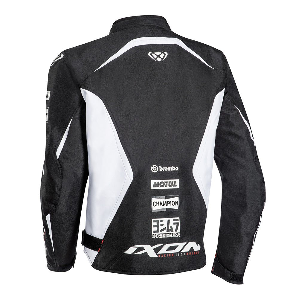 Matrix Evo - CE Certified Motorcycle Jacket (Black/White) - Vox Leather