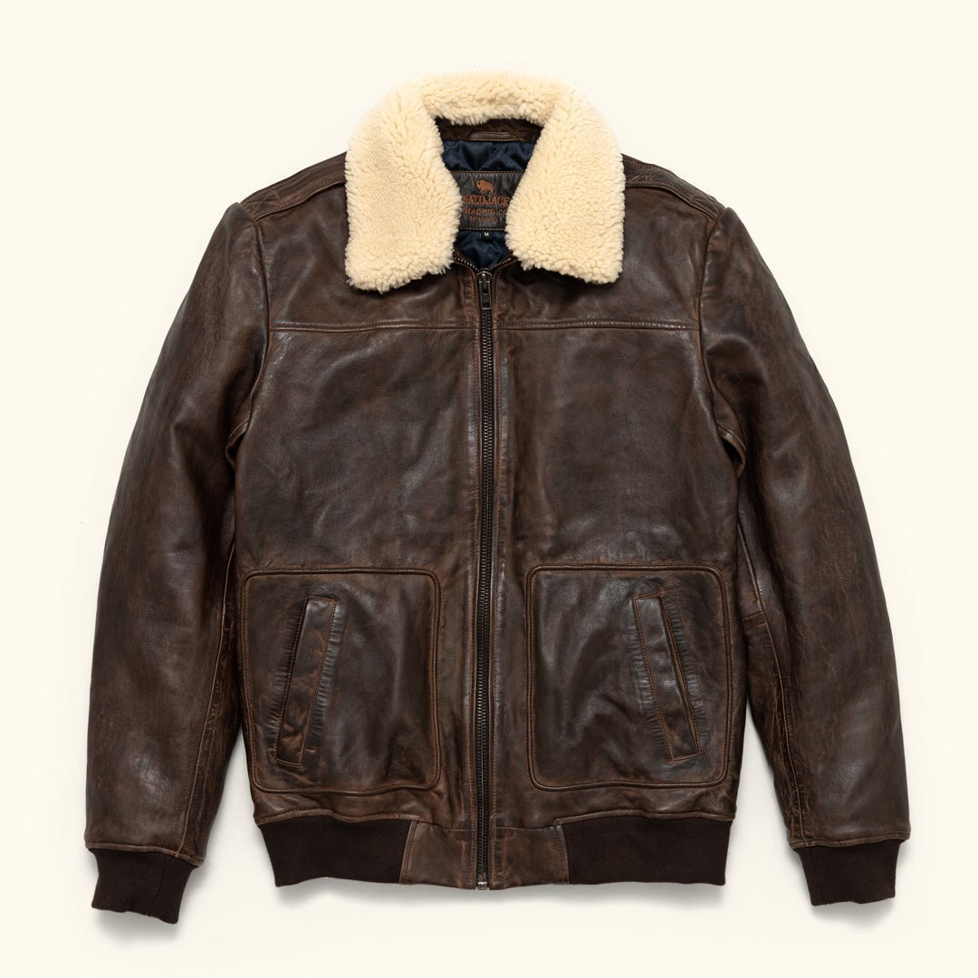 Maverick Leather Bomber Jacket - Vox Leather