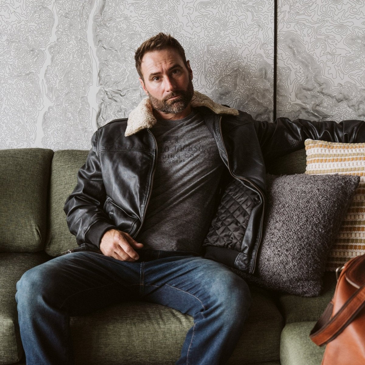 Maverick Leather Bomber Jacket - Vox Leather