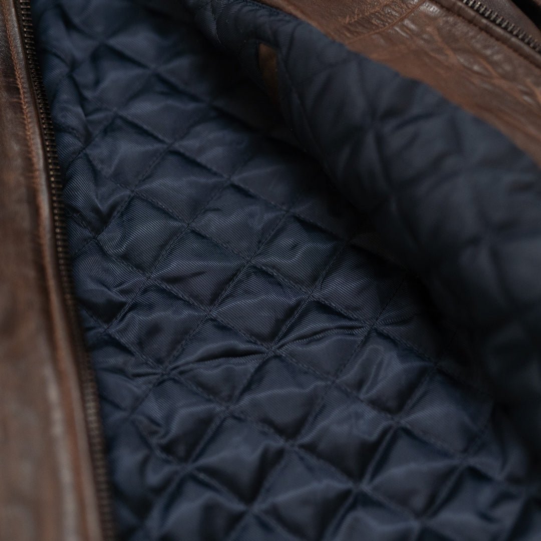 Maverick Leather Bomber Jacket - Vox Leather