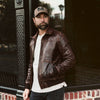 Maverick Leather Bomber Jacket - Vox Leather