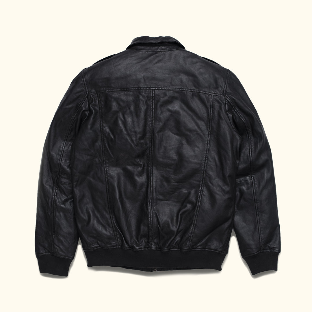 Maverick Leather Bomber Jacket - Vox Leather