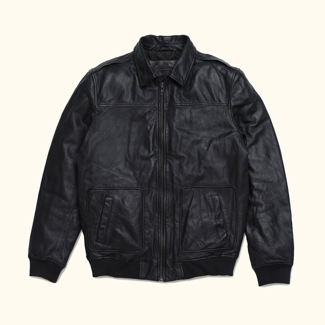 Maverick Leather Bomber Jacket - Vox Leather