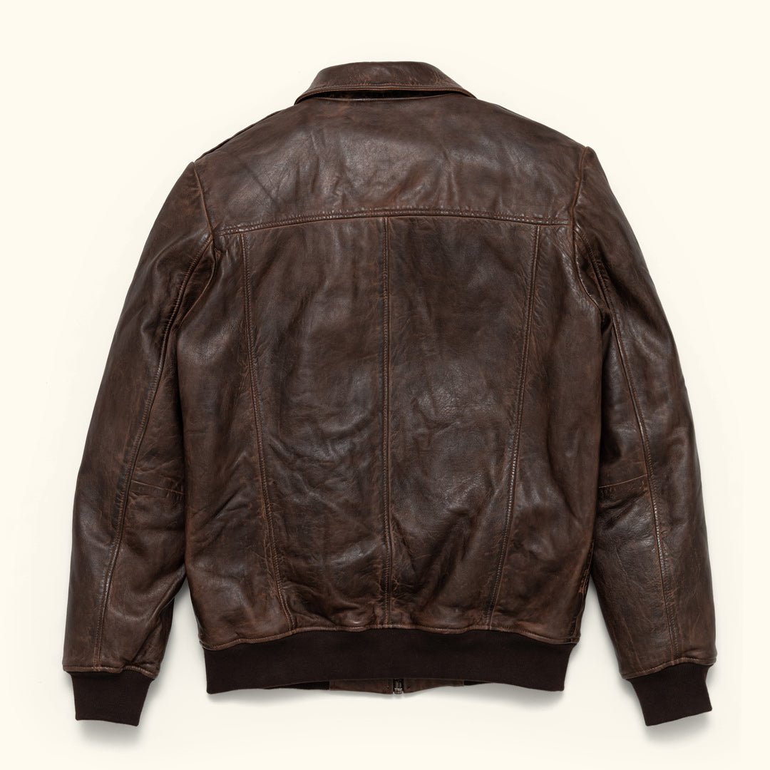 Maverick Leather Bomber Jacket - Vox Leather