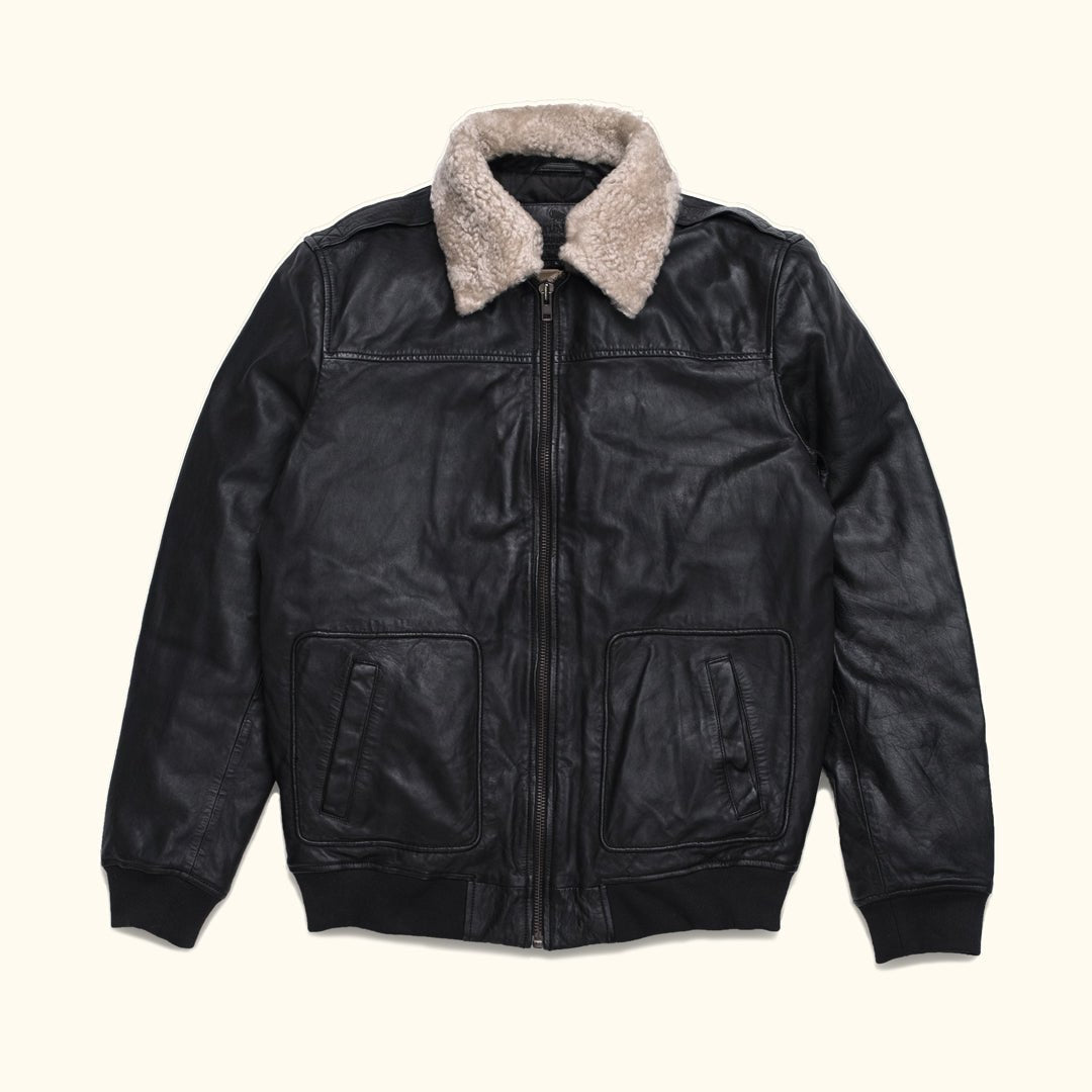 Maverick Leather Bomber Jacket - Vox Leather
