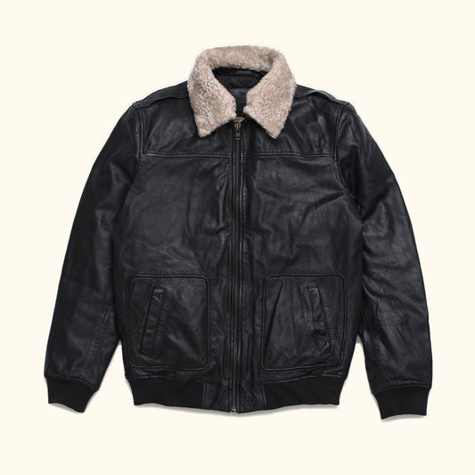 Maverick Leather Bomber Jacket - Vox Leather
