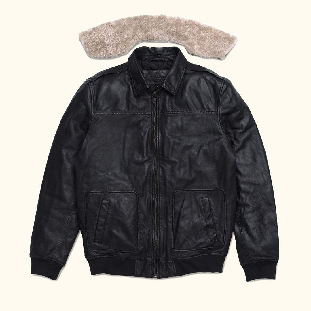 Maverick Leather Bomber Jacket - Vox Leather