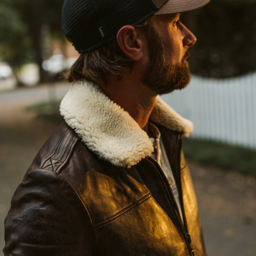 Maverick Leather Bomber Jacket - Vox Leather