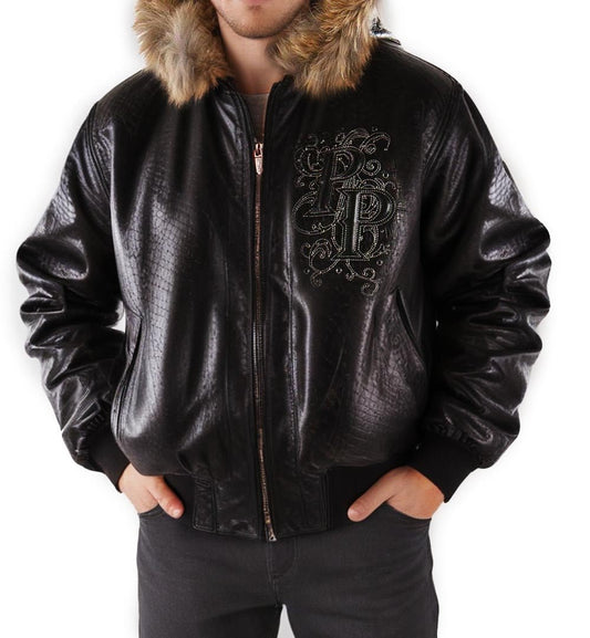 MB Black Leather Jacket with Hood - Vox Leather