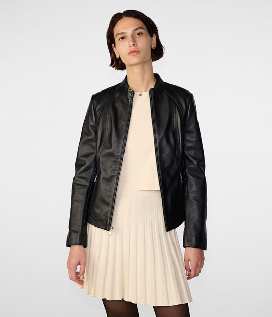 Meg Leather Scuba Jacket - Vox Leather