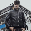 Men's B3 RAF Black Sheepskin Motorcycle Leather Shearling Jacket - Vox Leather