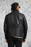 Men's Black Biker Leather Jacket - Road Rebel - Rare Leather