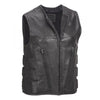 Men's Commando Style Motorcycle Leather Vest - Rare Leather