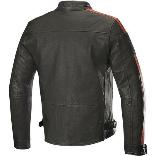 Mens Honda Retro Vintage Leather Biker Jacket - Rare Leather