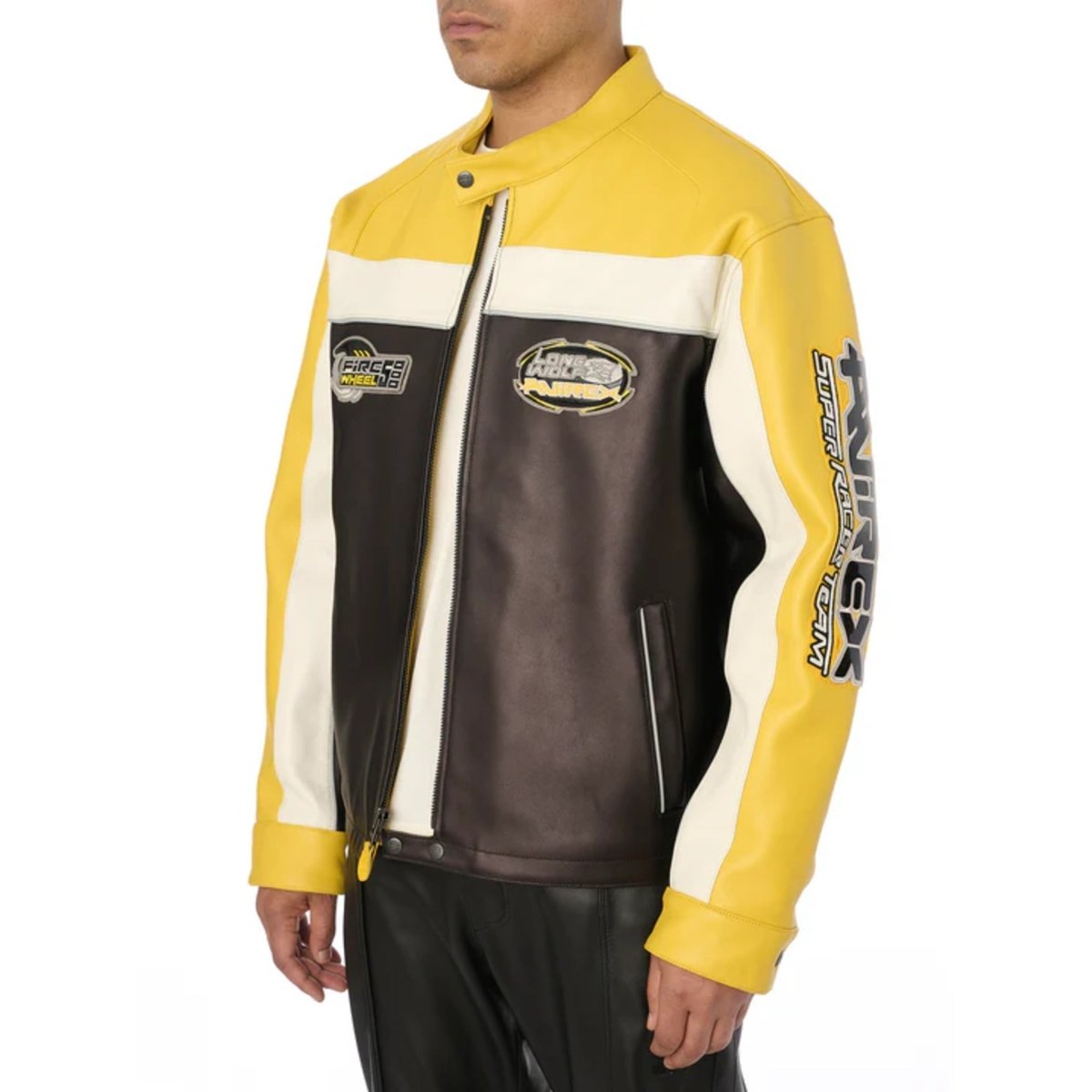 Men's Lone Wolf Leather Racer Jacket - Vox Leather