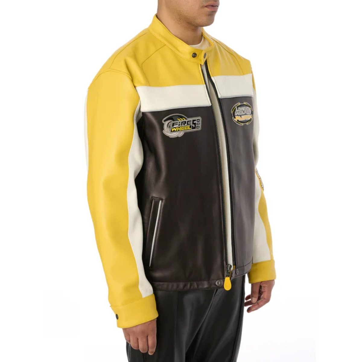 Men's Lone Wolf Leather Racer Jacket - Vox Leather