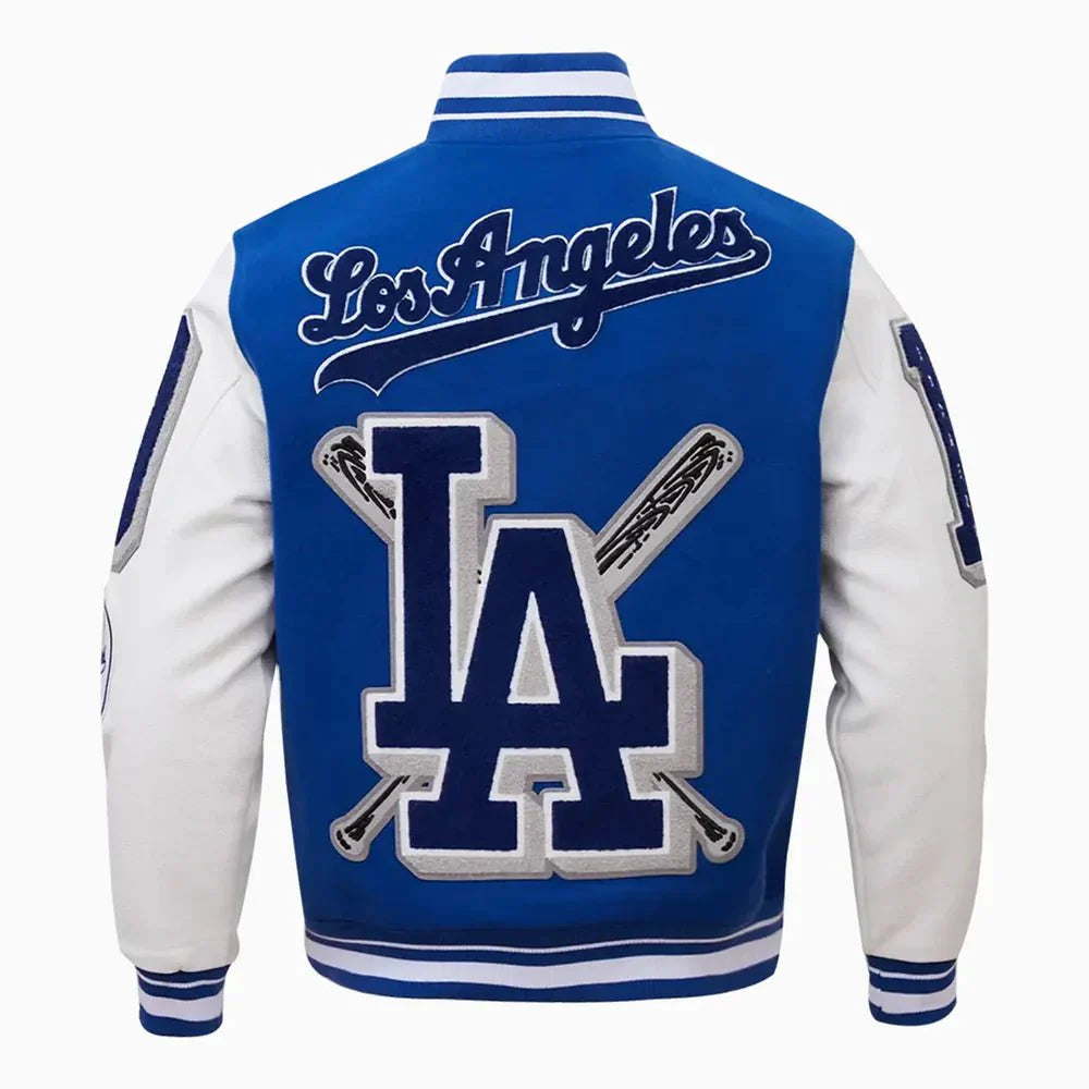 Men's Los Angeles Dodgers MLB Mashup Varsity Jacket - Rare Leather