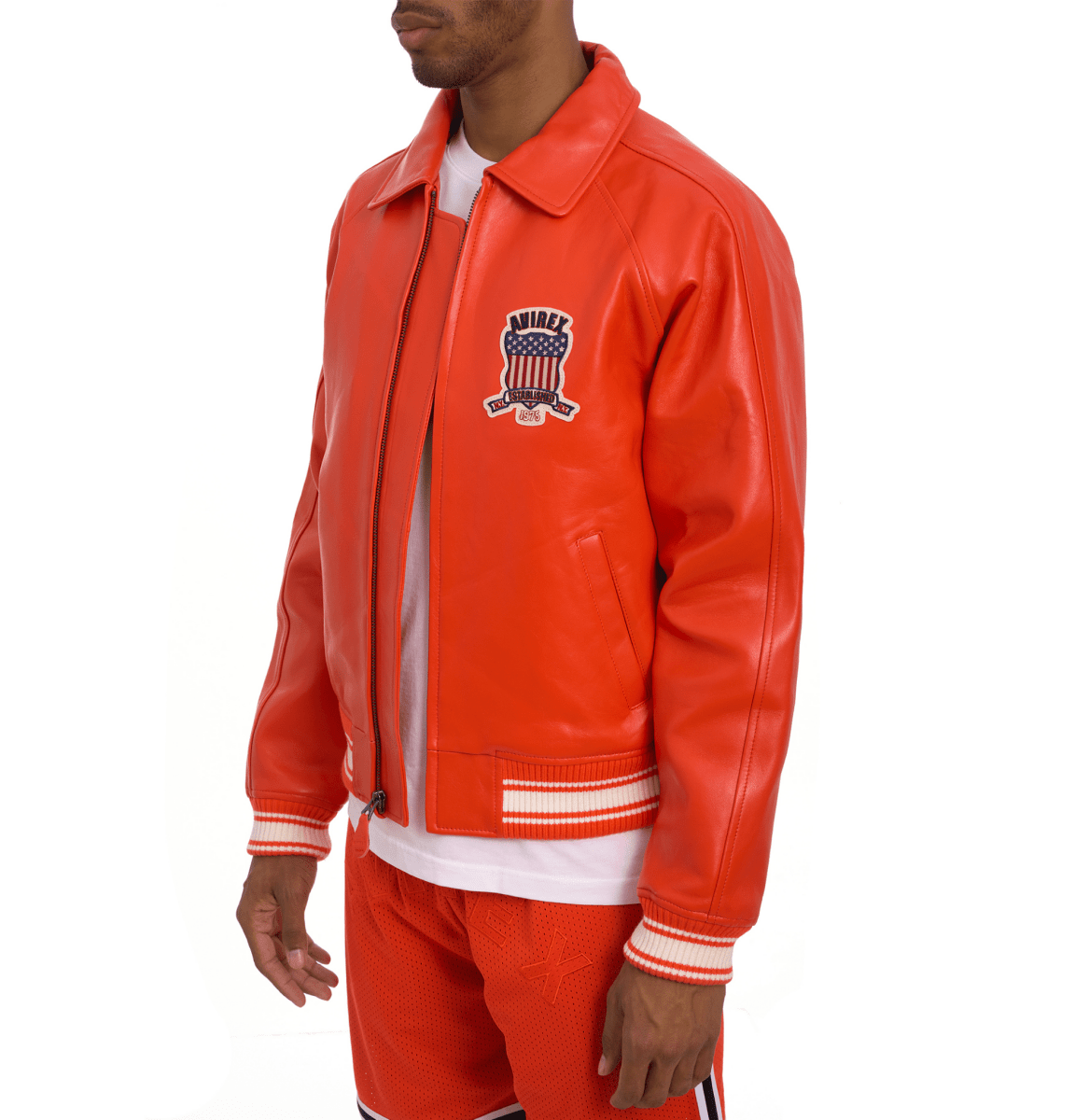 Men’s Red Icon Jacket - Vox Leather