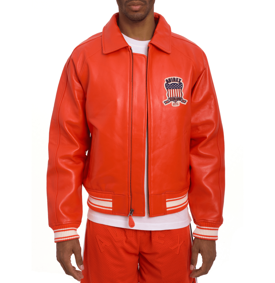 Men’s Red Icon Jacket - Vox Leather
