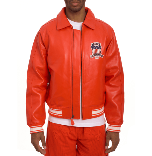 Men’s Red Icon Jacket - Vox Leather