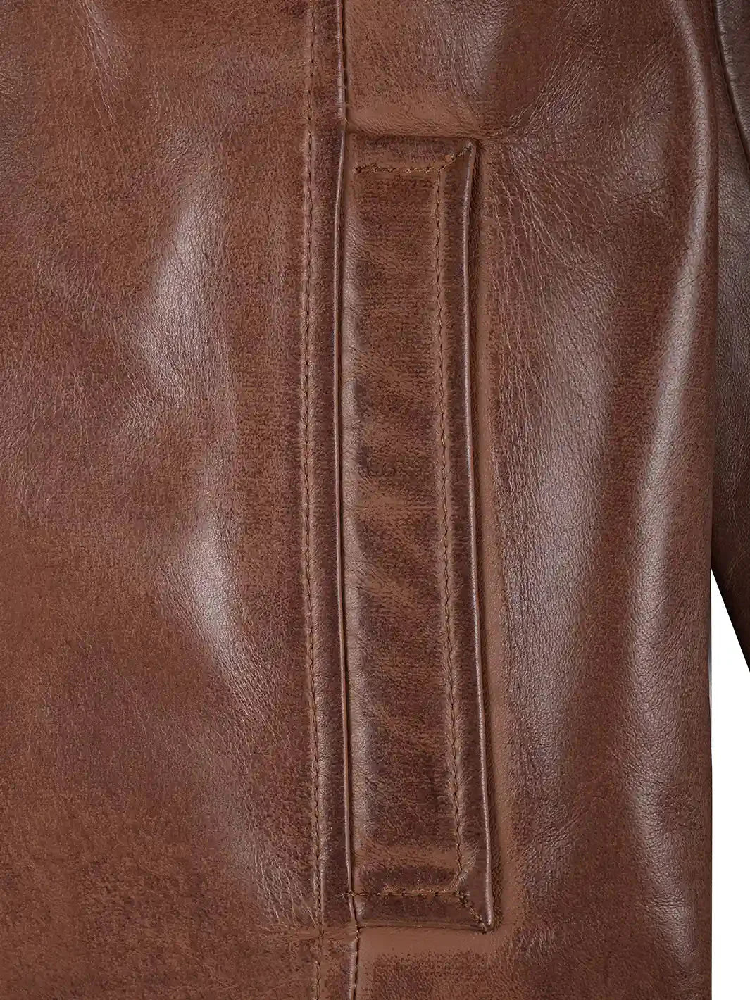 Mens Reeves Brown Harrington Real Leather Jacket - Rare Leather