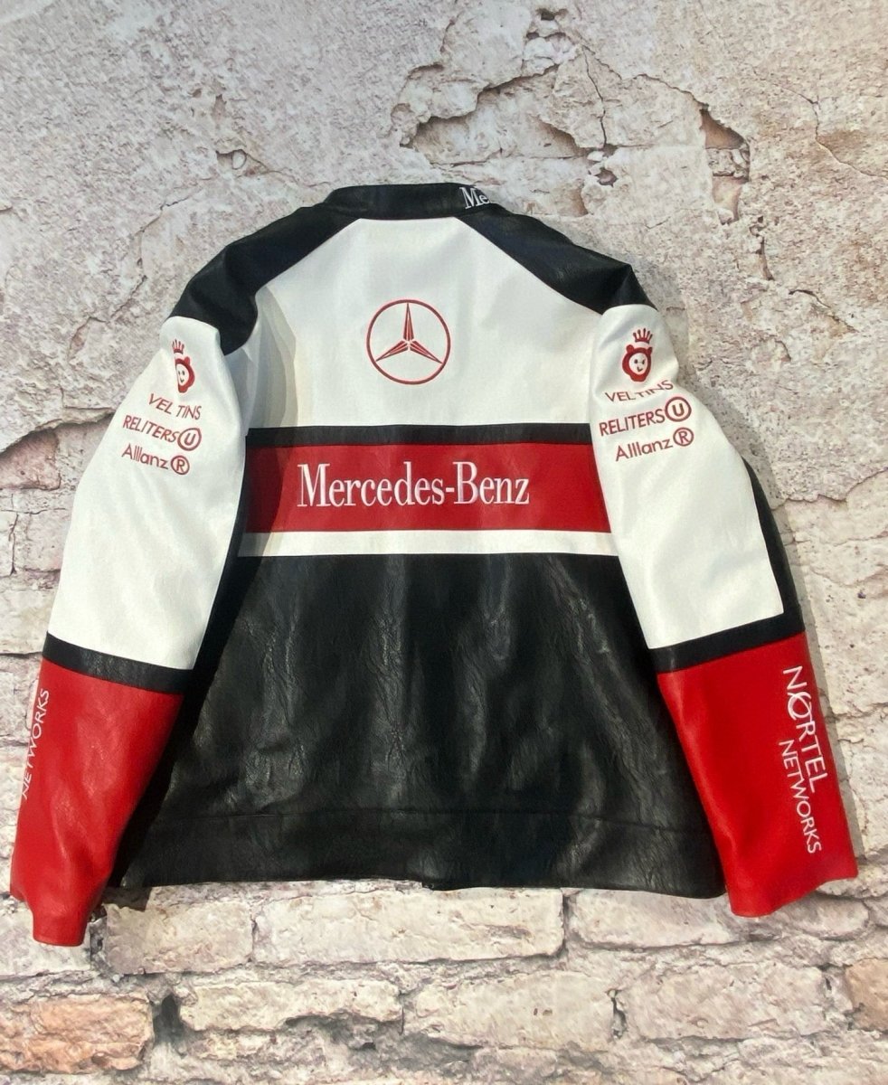 Mercedes x McLaren Leather Vintage Racing Jacket - Vox Leather
