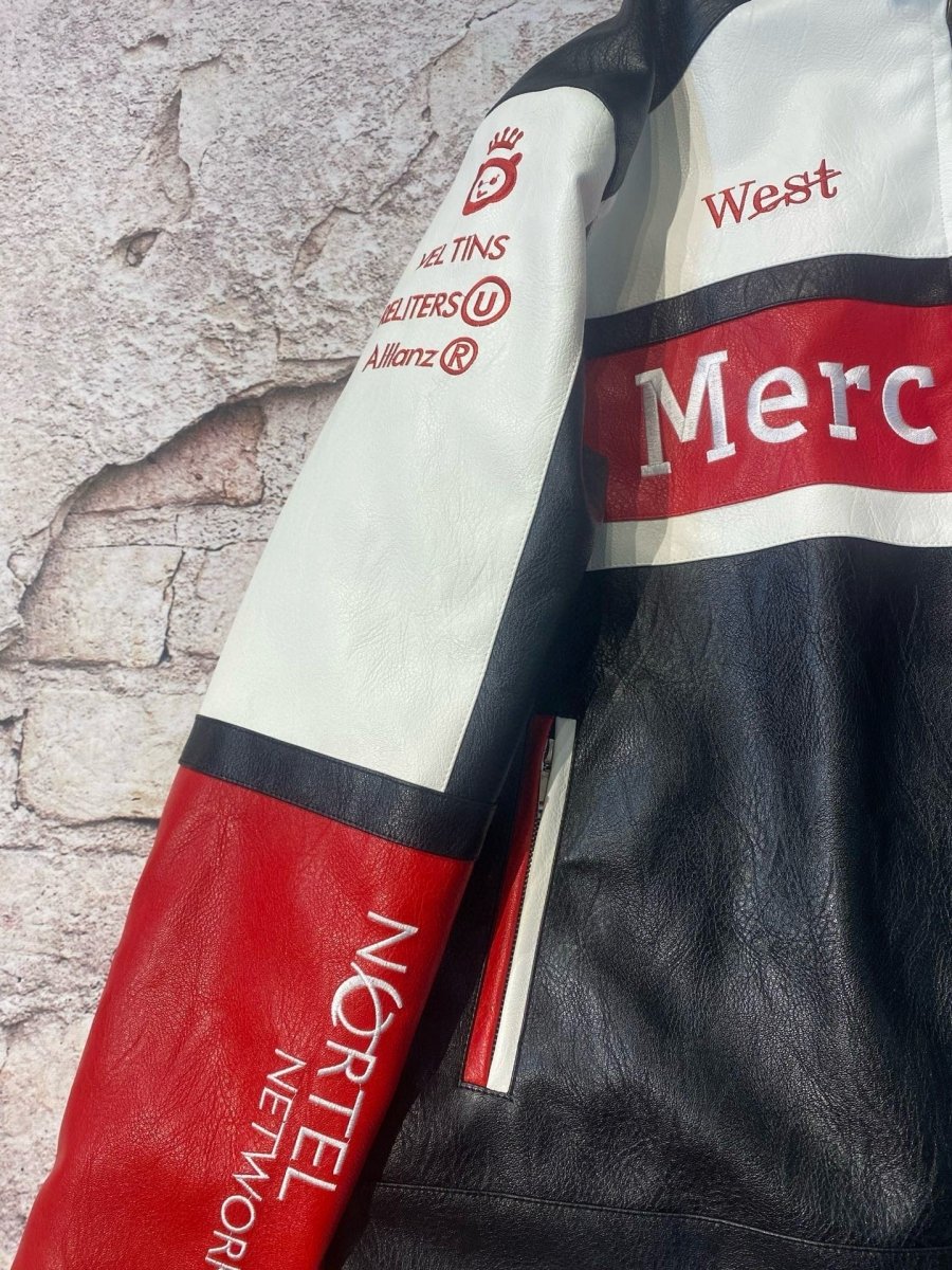 Mercedes x McLaren Leather Vintage Racing Jacket - Vox Leather