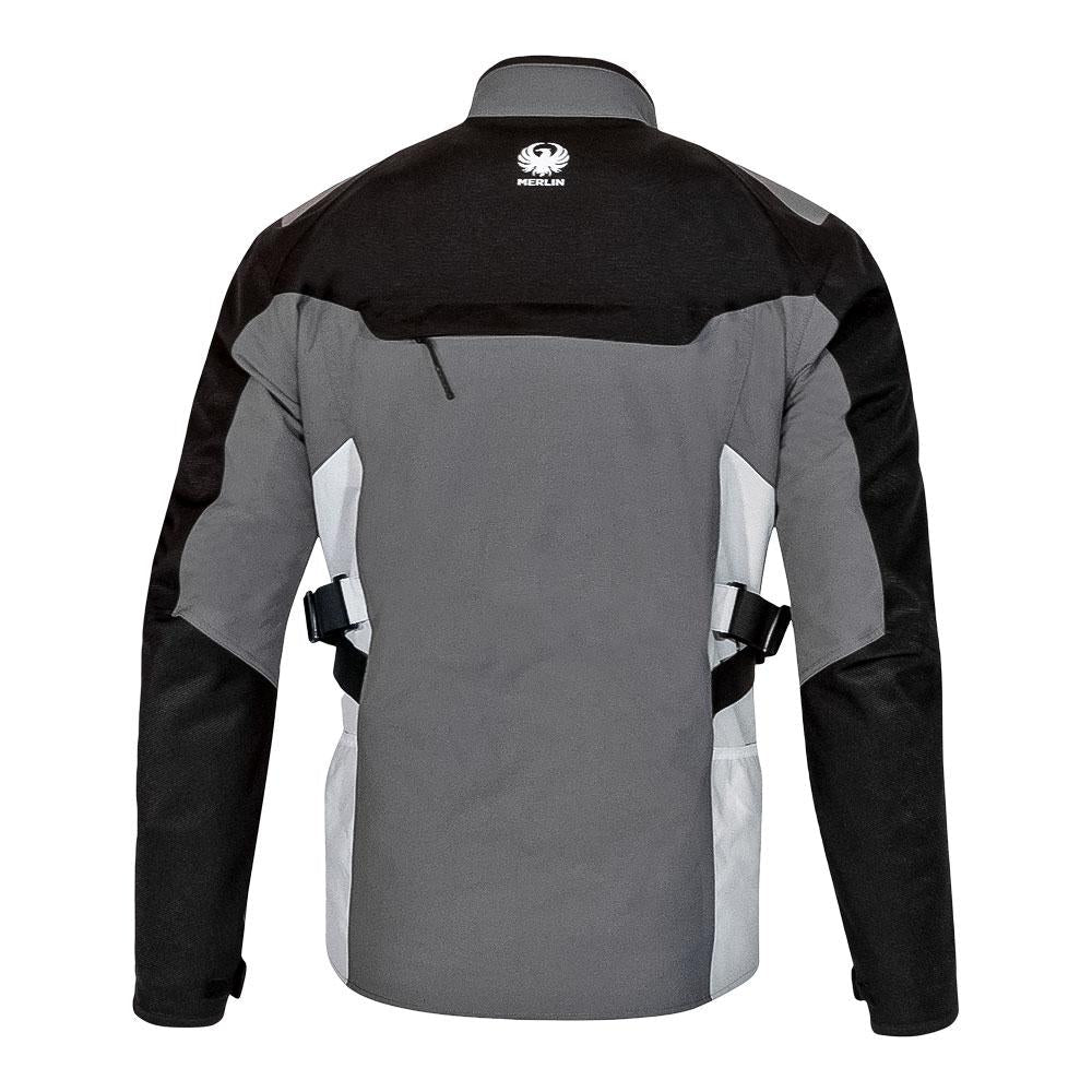 Merlin - Navar Laminated D3O Black/Grey Jacket - Vox Leather