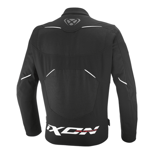 Meteor 31 - All Weather Riding Jacket (Black/White) - Vox Leather