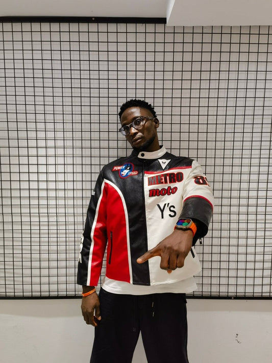 Metro Moto Y's Leather Vintage Racing Jacket - Vox Leather