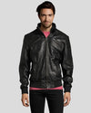 Mike Black Bomber Leather Jacket - Rare Leather