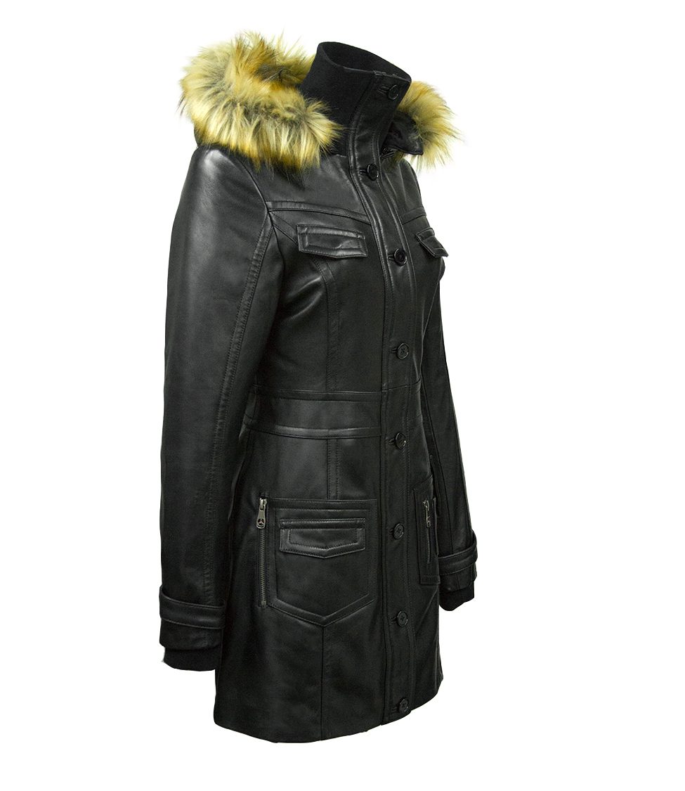 MISS TOP GUNR LONG LEATHER JACKET - Vox Leather