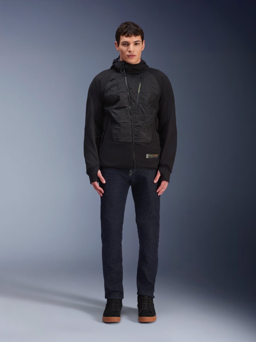 MO.ST.EQ Hybrid Hooded Jacket - Vox Leather
