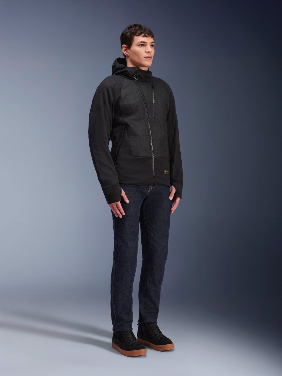MO.ST.EQ Hybrid Hooded Jacket - Vox Leather
