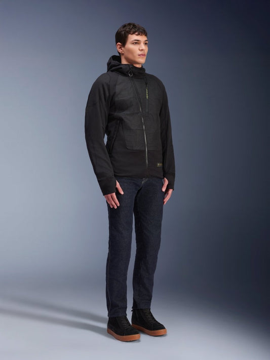 MO.ST.EQ Hybrid Hooded Jacket - Vox Leather