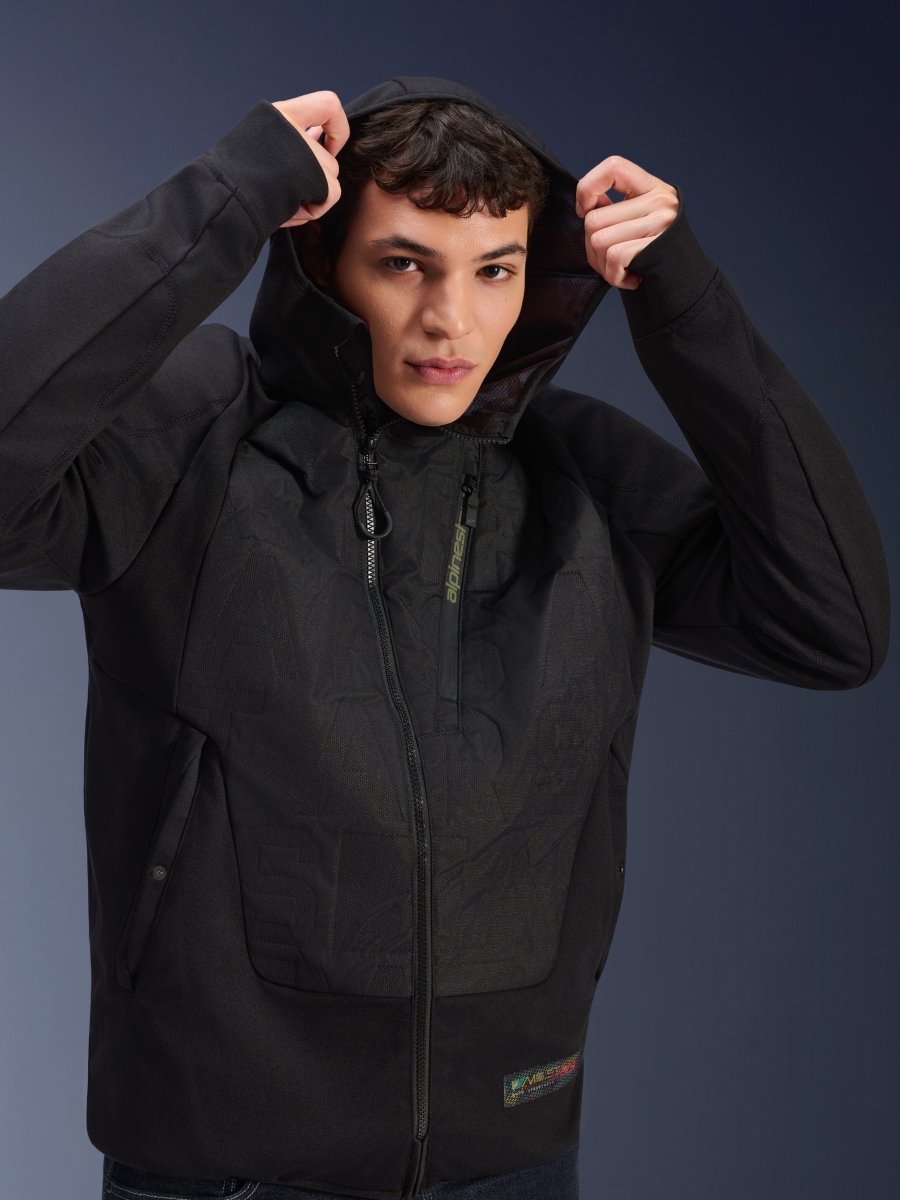 MO.ST.EQ Hybrid Hooded Jacket - Vox Leather