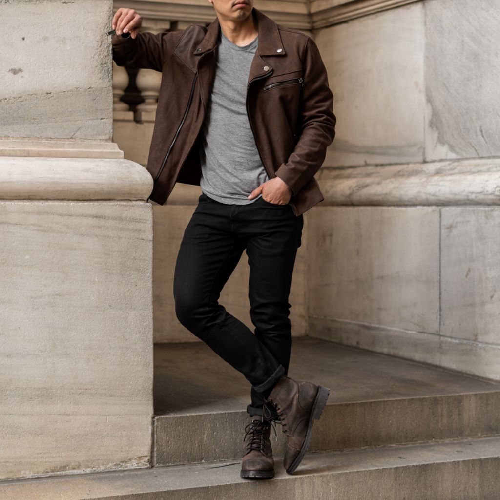 Motorcycle Jacket | Tobacco - Rare Leather