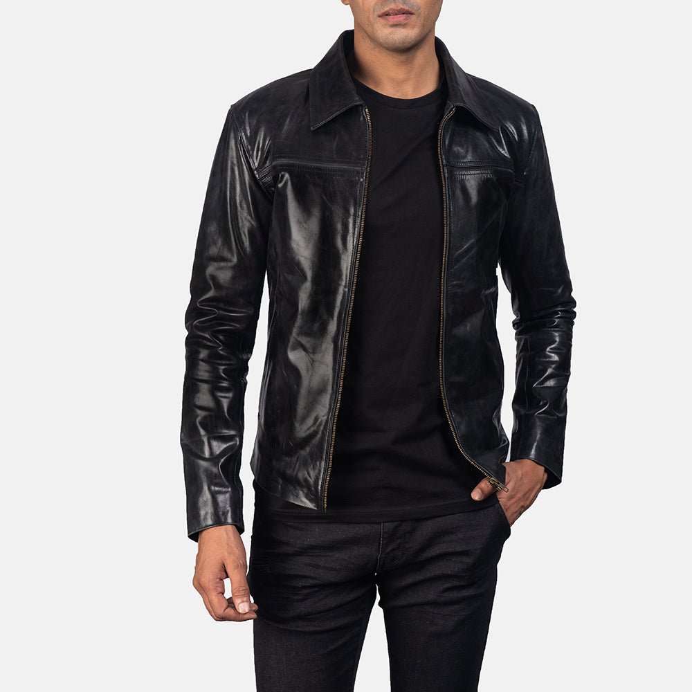 Mystical Black Men's Leather Jacket - Vox Leather