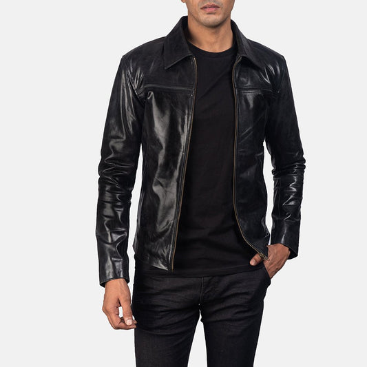 Mystical Black Men's Leather Jacket - Vox Leather