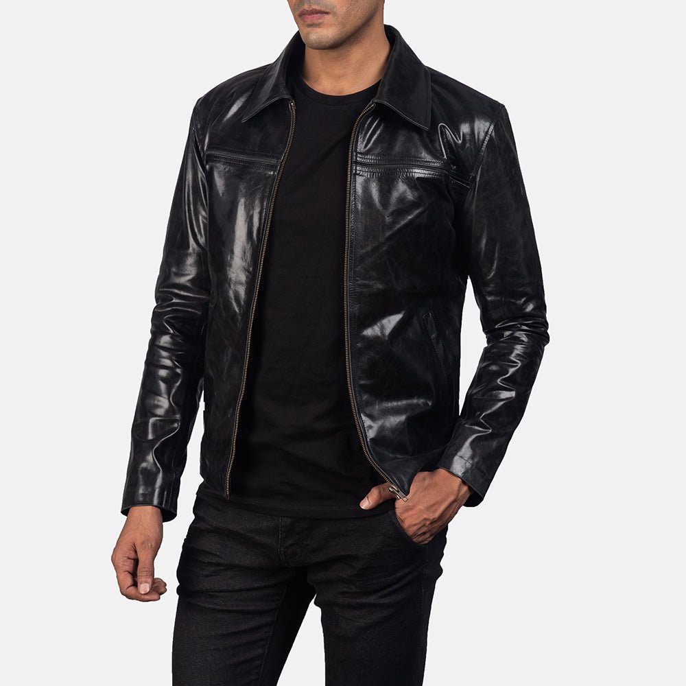 Mystical Black Men's Leather Jacket - Vox Leather